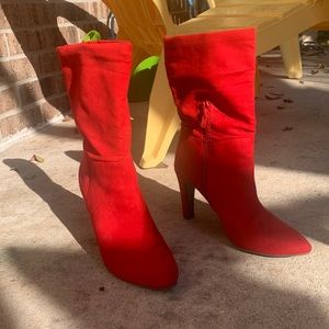 These are side 9 RED Big Buddha, heel boots. Only work once